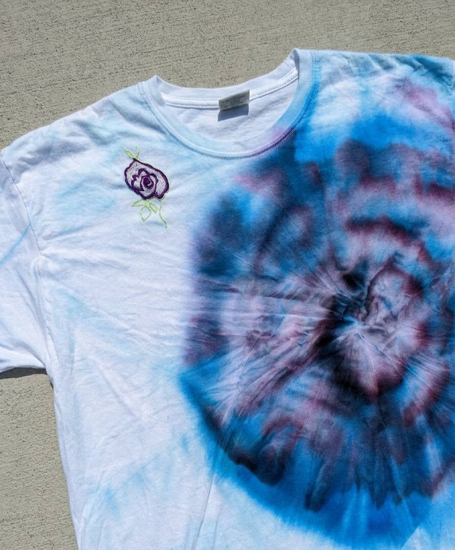 Hand Dyed and Embroidered Shirt